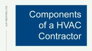 Components of a HVAC Contractor
