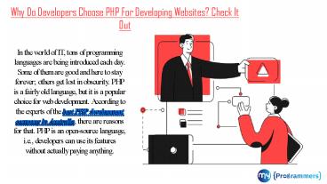 Best PHP development company in Australia