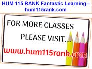 HUM 115 RANK Fantastic Learning--hum115rank.com