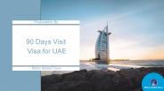 90 Days Visit  Visa for UAE