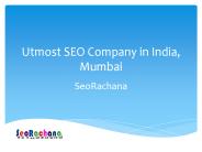 Utmost SEO Company in India, Mumbai