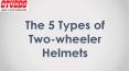 The 5 types of two-wheeler helmets PowerPoint PPT Presentation