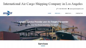 International Air Cargo Shipping Company in Los Angeles