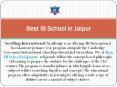 Best IB School in Jaipur PowerPoint PPT Presentation