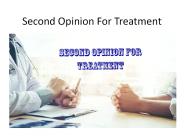 Second Opinion for Cancer Treatment