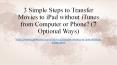 How to Transfer Movies to iPad without iTunes