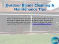 Tips to Clean and Maintain Outdoor Blinds PowerPoint PPT Presentation