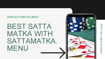 SattaMatka.Menu | Satta Matka | Kalyan bazar | Madhur Bazar