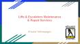 Lifts & Escalators Maintenance & Repair Services In UAE (1) PowerPoint PPT Presentation