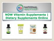 NOW Vitamin Supplements | Dietary Supplements Online