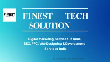 Best Web Development Services in Chandigarh