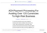 ACH Payment Processing