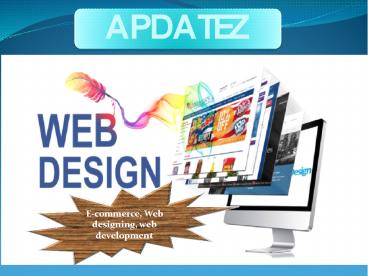 E-commerce for web designing and development