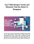 Top 7 Web Designs Trends and Elements That Are About To Disappear (1) PowerPoint PPT Presentation