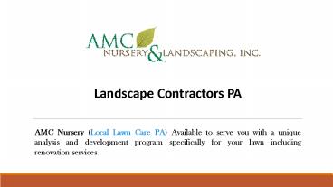 Landscape Contractors PA