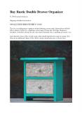 Buy Rustic Double Drawer Organizer