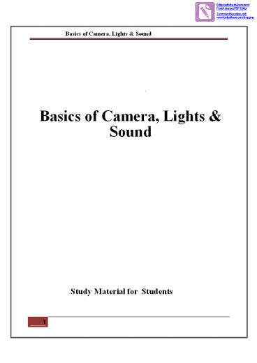 presentation player overlay