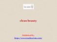clean beauty PowerPoint PPT Presentation