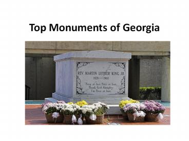 Top Monuments of Georgia
