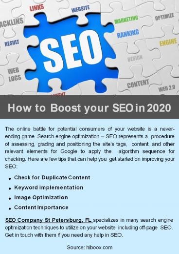 How to Boost your SEO in 2020?