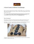 A Quick Guide to traditional Thai Massage and Spa PowerPoint PPT Presentation