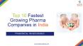Fastest Growing Pharma Companies in India PowerPoint PPT Presentation