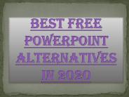 Best Free PowerPoint Alternatives in 2020