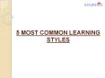 5 Most Common Learning Styles PowerPoint PPT Presentation