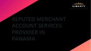 Reputed merchant account services provider in Panama