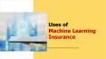 Uses of Machine Learning Insurance PowerPoint PPT Presentation