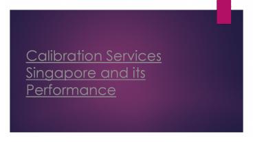 Quality Calibration Services