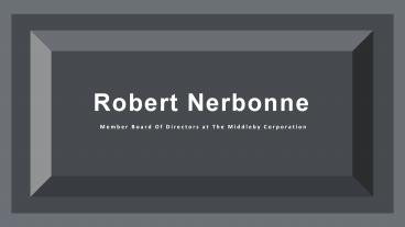 Robert Nerbonne From Sanbornton, New Hampshire