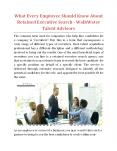 What Every Employee Should Know About Retained Executive Search - WalkWater Talent Advisors PowerPoint PPT Presentation