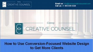 How to Use Conversion-Focused Website Design to Get More Clients