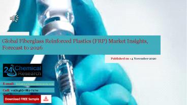 Global Fiberglass Reinforced Plastics (FRP) Market Insights, Forecast to 2026