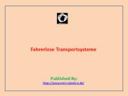Fahrerlose Transportsysteme