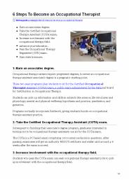 6 Steps To Become an Occupational Therapist