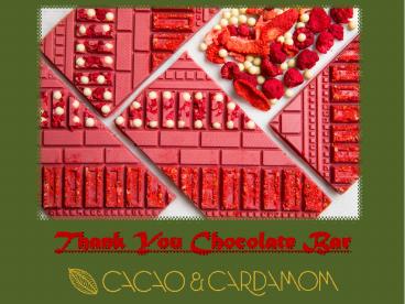 Thank You Chocolate Bar | Best Chocolate Thank You Gifts