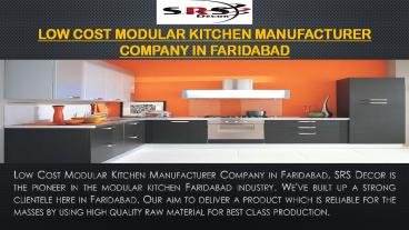 Low Cost Modular Kitchen Manufacturer Company in Faridabad (1)