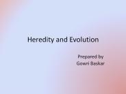 Heredity and Evolution
