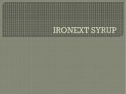 Ironext syrup 2/11/2020