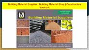 The Best Building Material Supplier