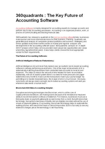 All You Need to Know About Best Accounting Software