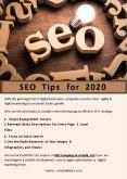 SEO Tips for 2020 PowerPoint PPT Presentation