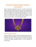 A Peak Into Indian Temple Jewellery - Aura Jewels PowerPoint PPT Presentation