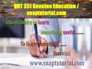 QNT 351 Genuine Education / snaptutorial.com