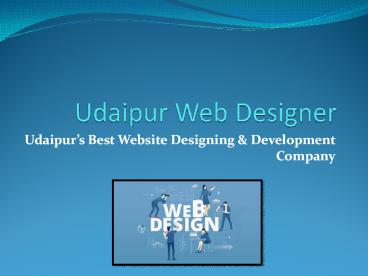 Udaipur’s Best Website Designing & Development Company