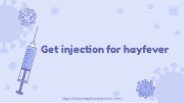 Get injection for hayfever