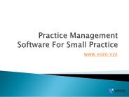 Practice Management Software For Small Practice