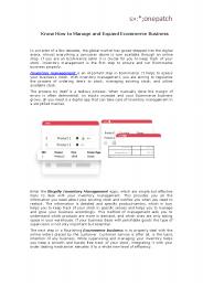 Know How to Manage and Expand Ecommerce Business